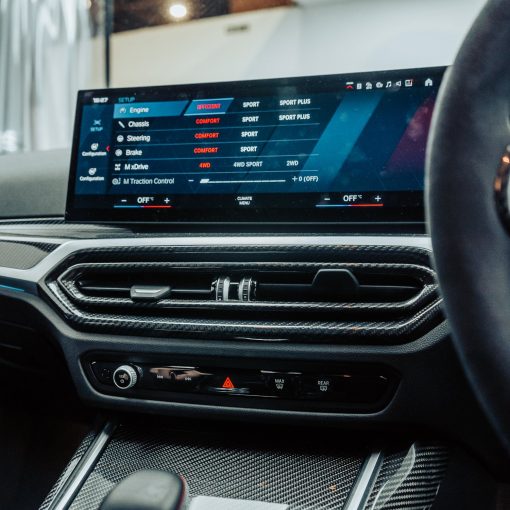 SHFT BMW G80 M3, G82 M4 & G87 M2 LCI Interior Inner Air Vent Trim In Gloss Carbon Fibre - Image 2