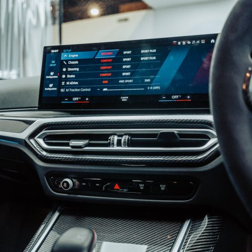 SHFT BMW G80 M3, G82 M4 & G87 M2 LCI Interior Inner Air Vent Trim In Gloss Carbon Fibre - Image 3