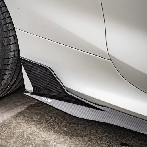 SooQoo BMW F93 M8 Gran Coupe Side Skirts In Gloss Carbon Fibre - Image 3