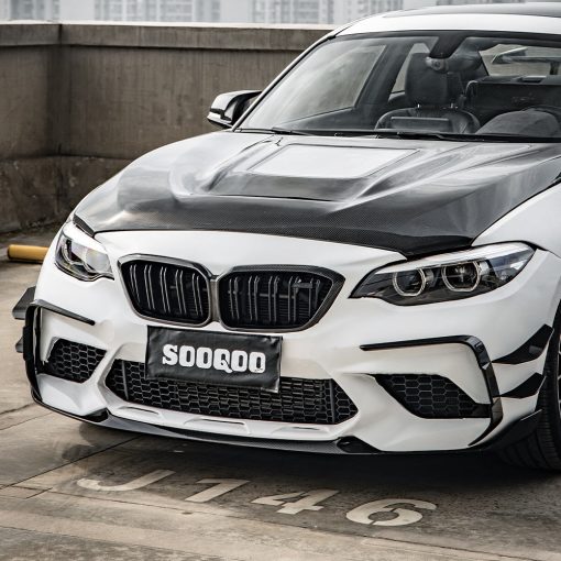 SooQoo BMW F87 M2 Front Canards In Gloss Carbon Fibre - Image 4