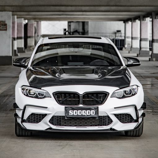 SooQoo BMW F87 M2 Front Canards In Gloss Carbon Fibre - Image 6