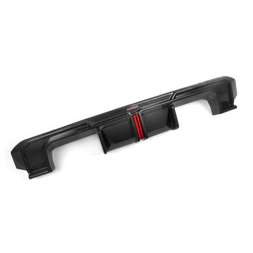 SooQoo BMW G82 & G83 M4 Rear Diffuser + Brake Light + Rear Splitters In Gloss Carbon Fibre - Image 5