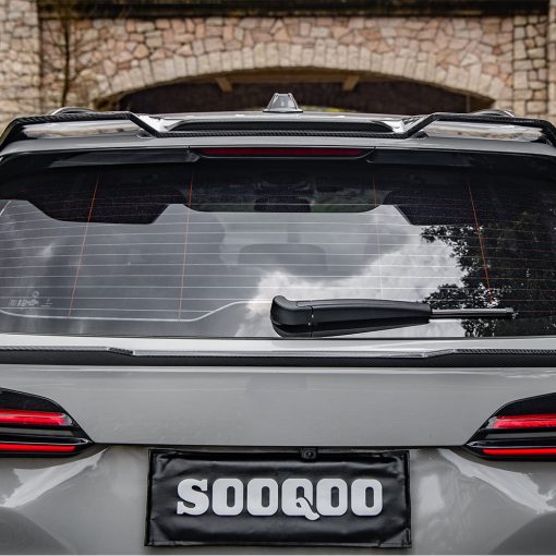 SooQoo BMW G05 X5 Rear Roof Spoiler In Gloss Carbon Fibre - Image 6