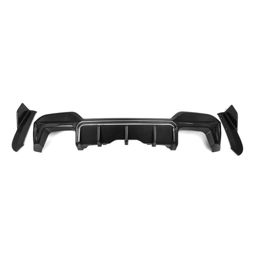 SooQoo BMW F97 X3M LCI SQ 3 Piece Rear Diffuser In Gloss Pre Preg Carbon Fibre (Facelift 2022+)