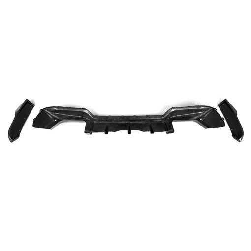 SooQoo BMW F97 X3M LCI SQ 3 Piece Rear Diffuser In Gloss Pre Preg Carbon Fibre (Facelift 2022+) - Image 8