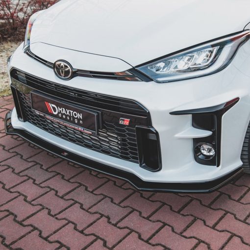 Maxton Design Toyota GR Yaris V1 Front Splitter In Gloss Black (Mk4) - Image 2