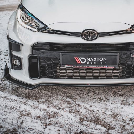 Maxton Design Toyota GR Yaris V3 Front Splitter + Flaps In Gloss Black (Mk4) - Image 3