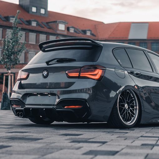 ZAERO Design BMW 1 Series LCI Single Exit EVO-1 Rear Diffuser In Gloss Black (F20/F21 118i, 120i, 125i, 120d M Sport) - Image 2