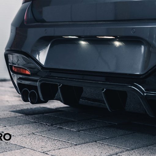 ZAERO Design BMW 1 Series LCI Single Exit EVO-1 Rear Diffuser In Gloss Black (F20/F21 118i, 120i, 125i, 120d M Sport) - Image 3