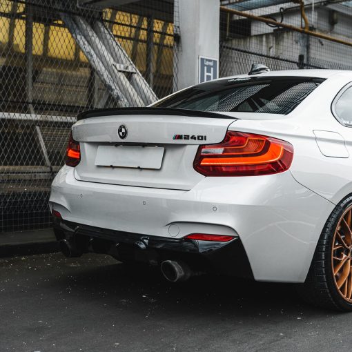 ZAERO Design BMW M235i/M240i EVO-1 Rear Diffuser In Gloss Black (F22/F23) - Image 2