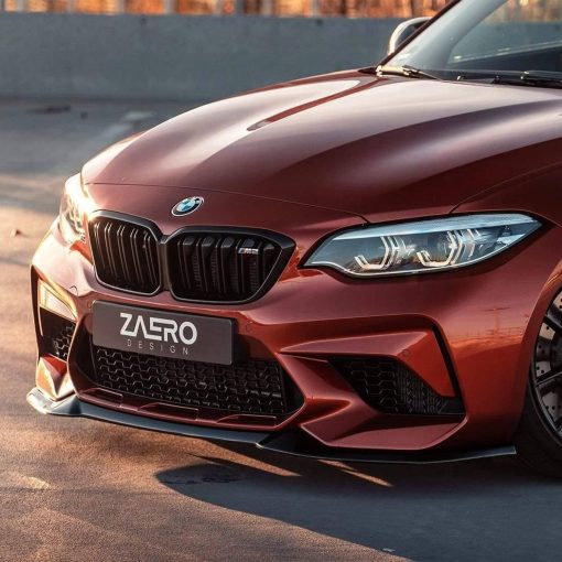 ZAERO Design BMW M2 Competition EVO-S Front Splitter In Gloss Black (F87) - Image 12