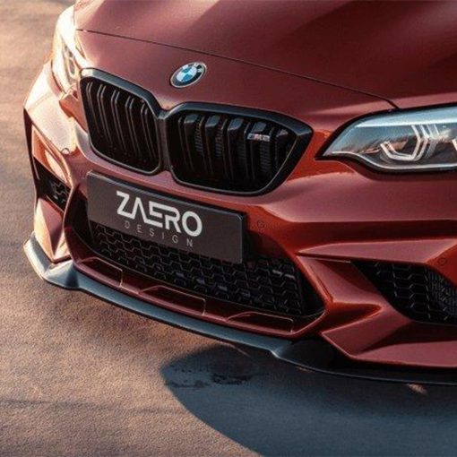 ZAERO Design BMW M2 Competition EVO-S Front Splitter In Gloss Black (F87) - Image 14