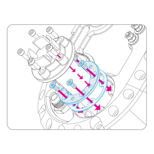 Nuke Performance Fuel level sender - Pattern adapter plate - Image 2