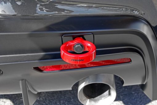 Perrin 2020 Toyota Supra Tow Hook Kit (Rear) - Red - Image 8