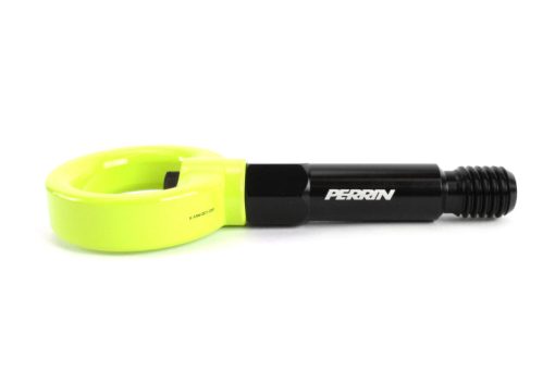 Perrin 2020 Toyota Supra Tow Hook Kit (Front) - Neon Yellow - Image 8