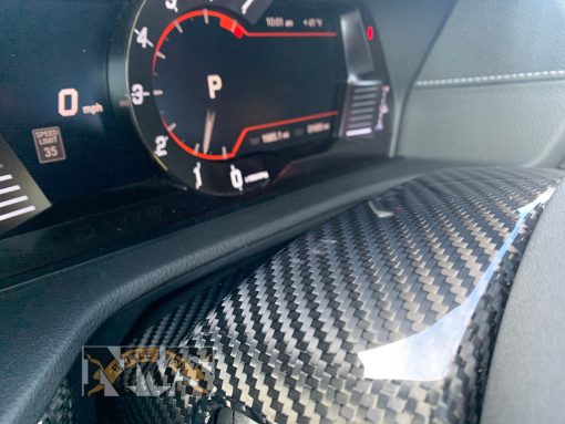 NV Spec. MKV carbon steering wheel cover upper and lower