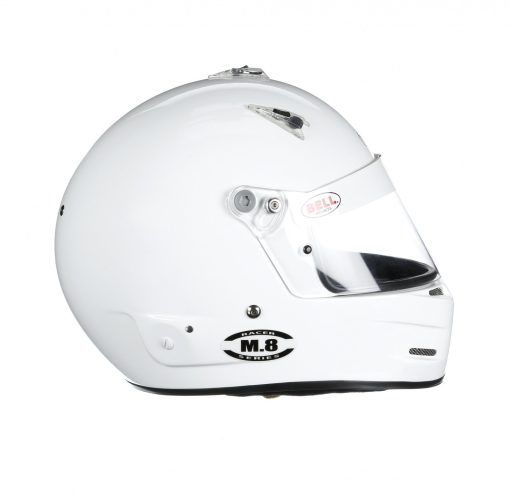 Bell M8 Racing Helmet-White Size 2X Extra Small - Image 3